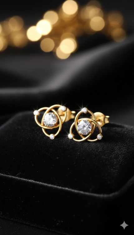 Jilebi Swarovski Earrings