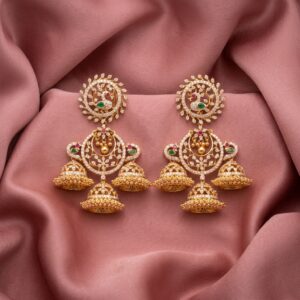 PEACOCK 3BUTTA SWAROVSKI JUMKHI