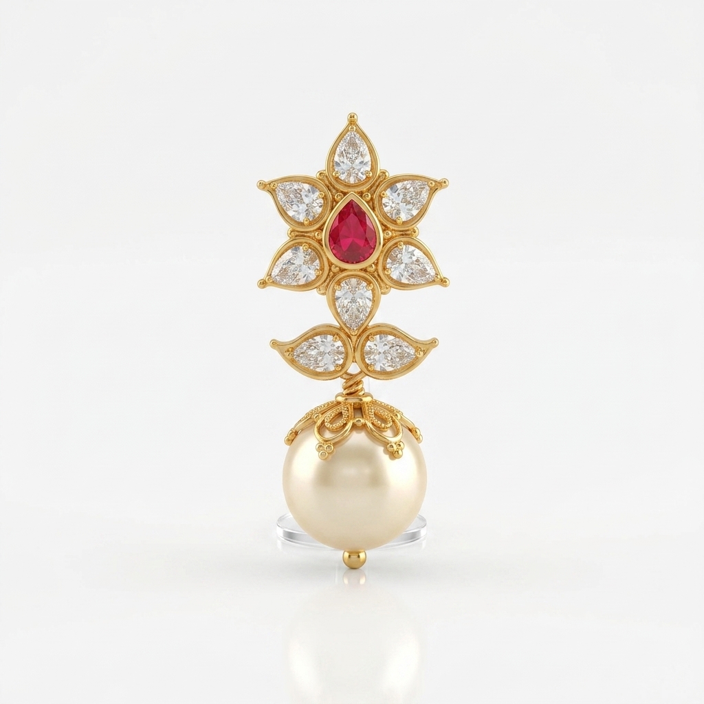 lotus pearl earrings - Image 5