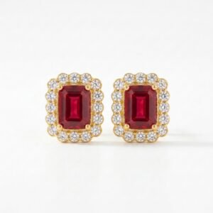 Diamond studs - RUBY