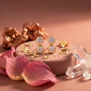 Double stone Earrings