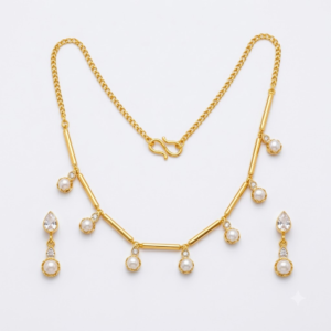 Pearl Tube necklace set
