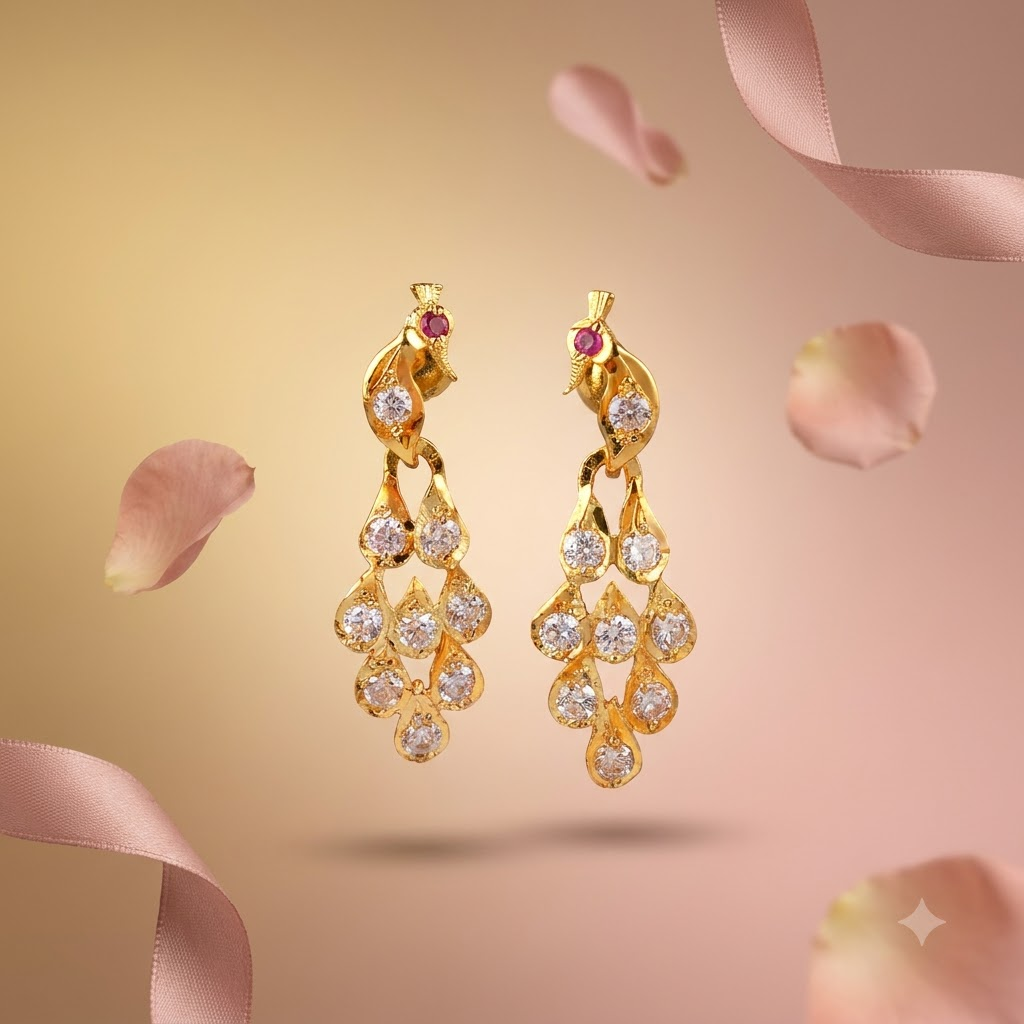 Peacock Earrings - Image 4